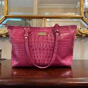 Brahmin hot pink Medium Asher tote - Excellent Used Condition